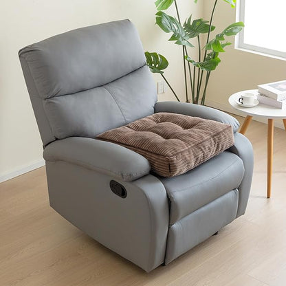 Tufted Corduroy Recliner Seat Cushion for Elderly, High Density Foam Large Square Seat Cushion for Recliner Chair, Floor Pillow, Office Chair, Car, No Pressure on Thighs, 20x20x4