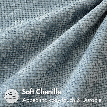 MIULEE Pack of 2 Coastal Blue Throw Pillow Covers 18x18 Inch Summer Modern Boho Accent Decorative Pillow Covers Soft Farmhouse Cushion Covers for Home Decor Couch Bed Sofa Living Room
