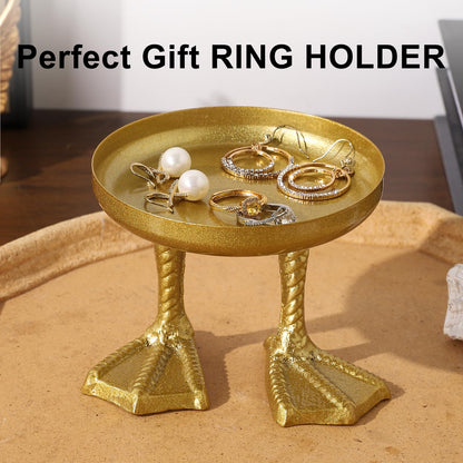 ATLZBLTCI Duck Cute Jewelry Dish Tray. Ring Holder Dish Tray. Small Trinket Dish Tray.Jewelry Bowl
