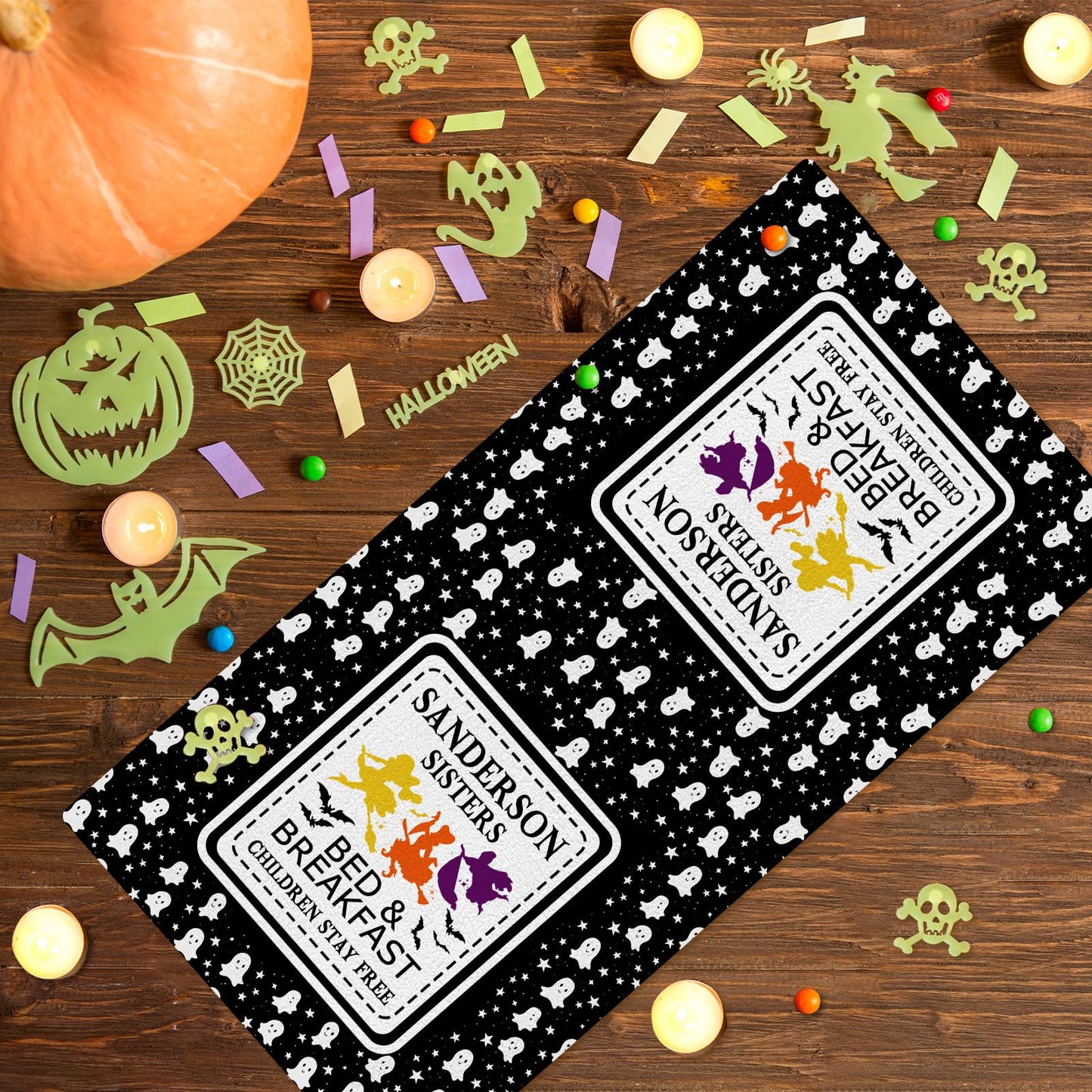 4 Pcs Halloween Kitchen Towels Hocus Pocus Decor I Smell Children Funny Hand Towels for Bathroom Gothic Dish Cloths Halloween Bathroom Decortions Housewarming Gift for Home Wall Decor 15.7x23.6 Inches