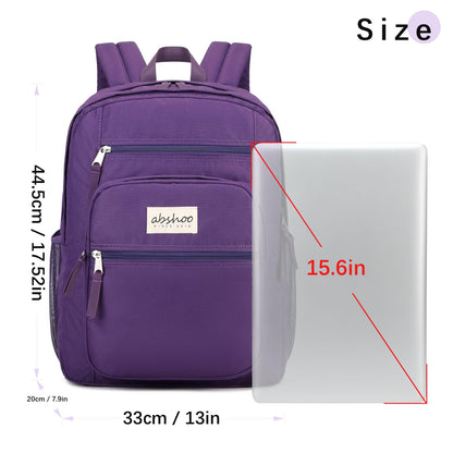 abshoo 34L Big School Backpack For College Women Middle High School Teen Girls Bookbag Travel Backpacks Daypack (Purple)