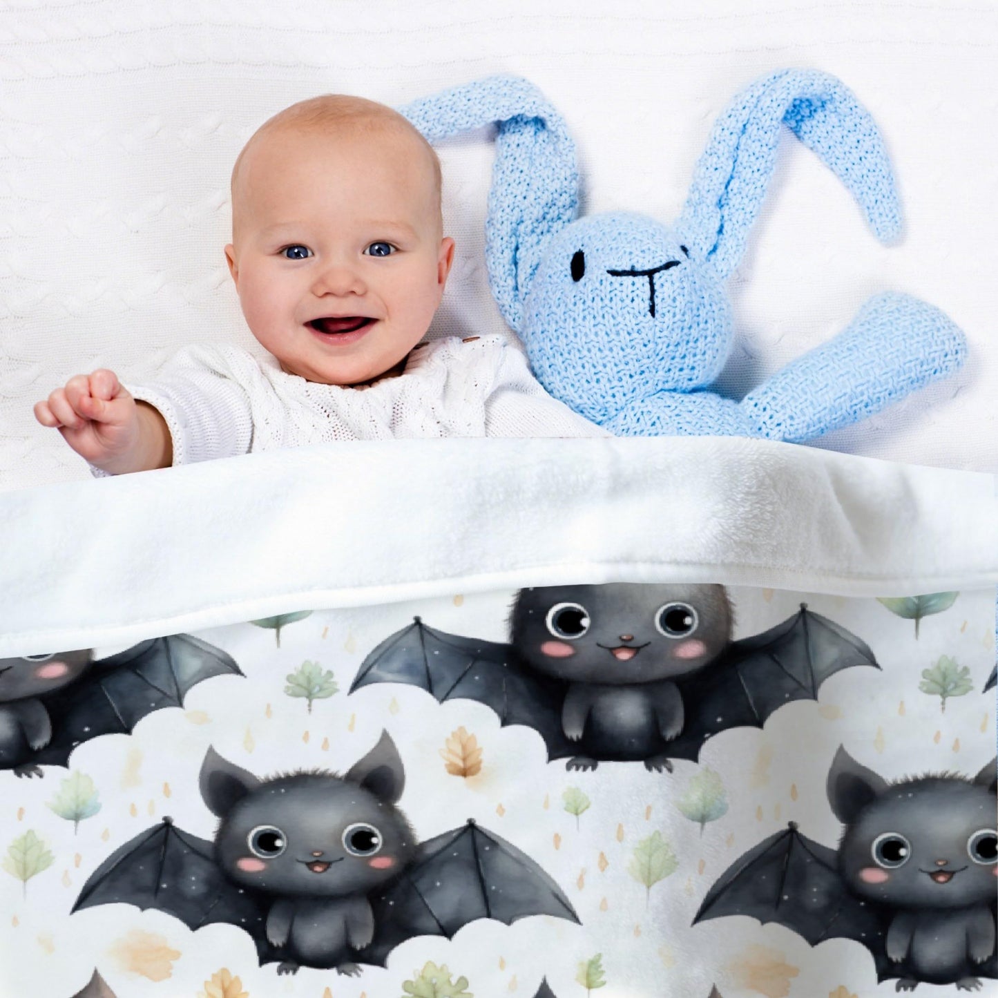SUPERICH Halloween Bats Baby Blanket Gifts Super Soft Swaddle Newborn Cozy Baby Receiving Blanket Stroller Throw Blanket for Crib 40x30 in for Puppy