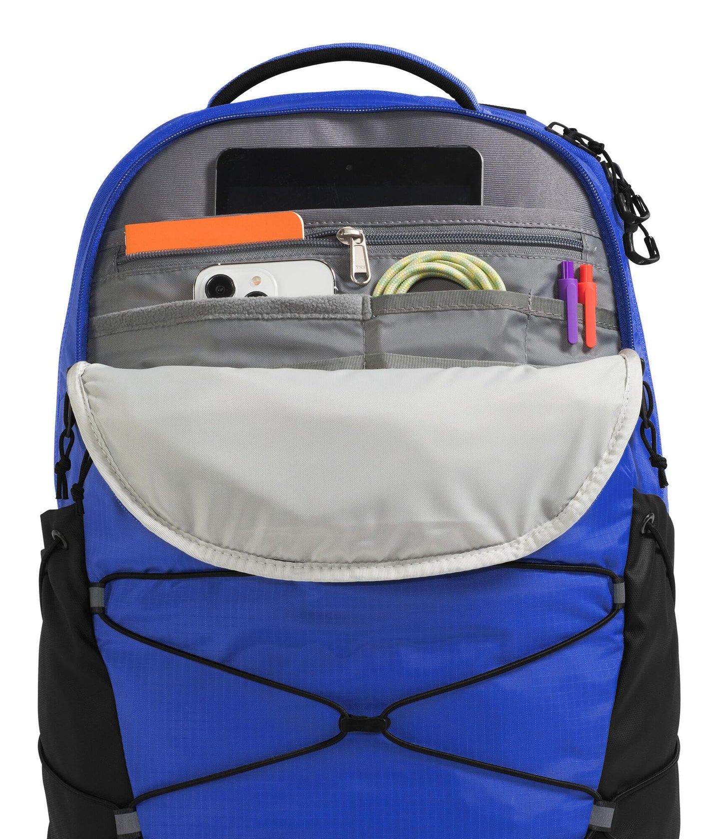 The North Face Borealis Commuter Laptop Backpack - Water Repellent, Laptop Sleeve, Large Main Compartment, TNF Blue/TNF Black/TNF Black, One Size