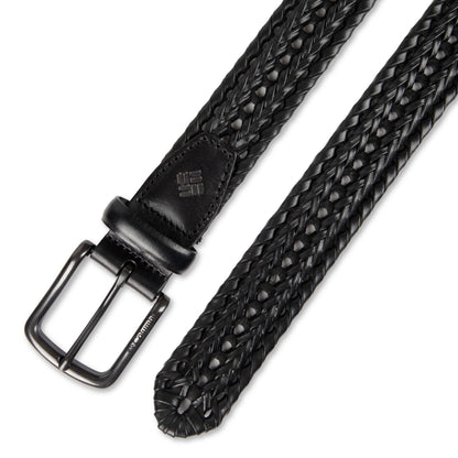 Columbia Men's Fully Adjustable Lace Braid Belt, Black, Large