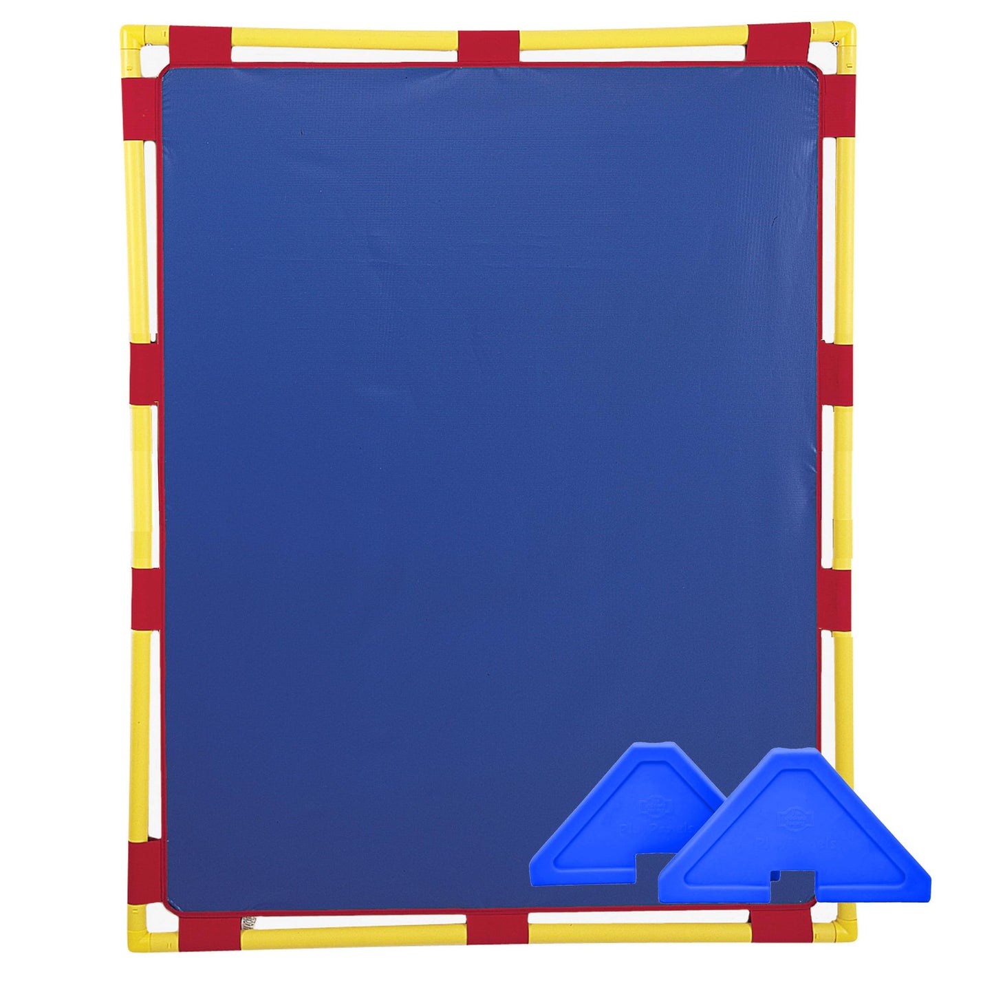 Children's Factory Big Screen PlayPanel, Kids Room Divider, Lightweight, Classroom Privacy Screen, Cantilever Feet Included, Plastic, Vinyl, 1 Panel, Blue