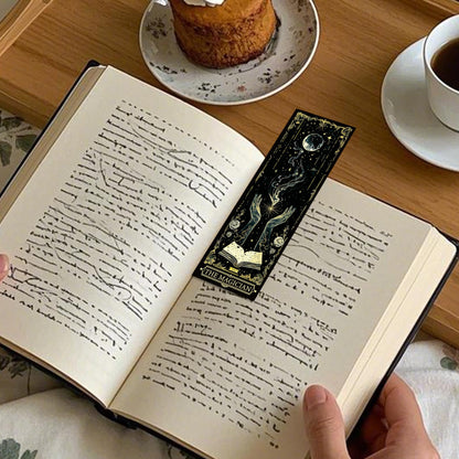 100 Pcs Gothic Tarot Bookmarks Bulk, Dark Academia Witchy Book Marks for Reading, Skeleton Paper Page Markers, Bookish Gifts for Reading Women Book Lovers Men, Dark Romance Merch