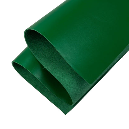 Shkira 12''X24'' Tooling Leather Square - 2.0MM Bright Green Sheets for Crafts - Leather Sheets for Crafts Tooling Sewing Hobby - Thick Cowhide Pieces - Fabric for Crafting
