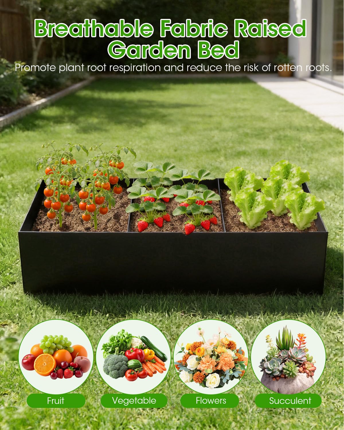 Cucumber Trellis with Grow Bags for Garden, 63in Tall Garden Trellis for Climbing Plants, Metal Plant Trellis with Garden Netting for Vegetables Flowers Fruits(4 Arches)(U-Shape)