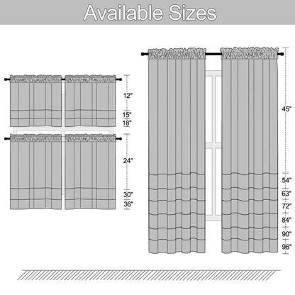 DONREN Hunter Green Blackout Thermal Insulating Window Curtain Panels for Bedroom with Rod Pocket (42 x 54 Inches Long,2 Panels)