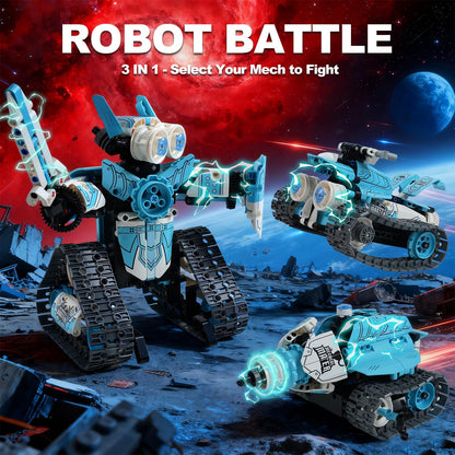Gaitel Robot Building Kit, Educational STEM Toys & Birthday Gifts for 6 7 8 9 10 11 12+ Year Old Boys Kids, 3 in 1 DIY Science RC Robotics Sets with APP and Remote Control Projects