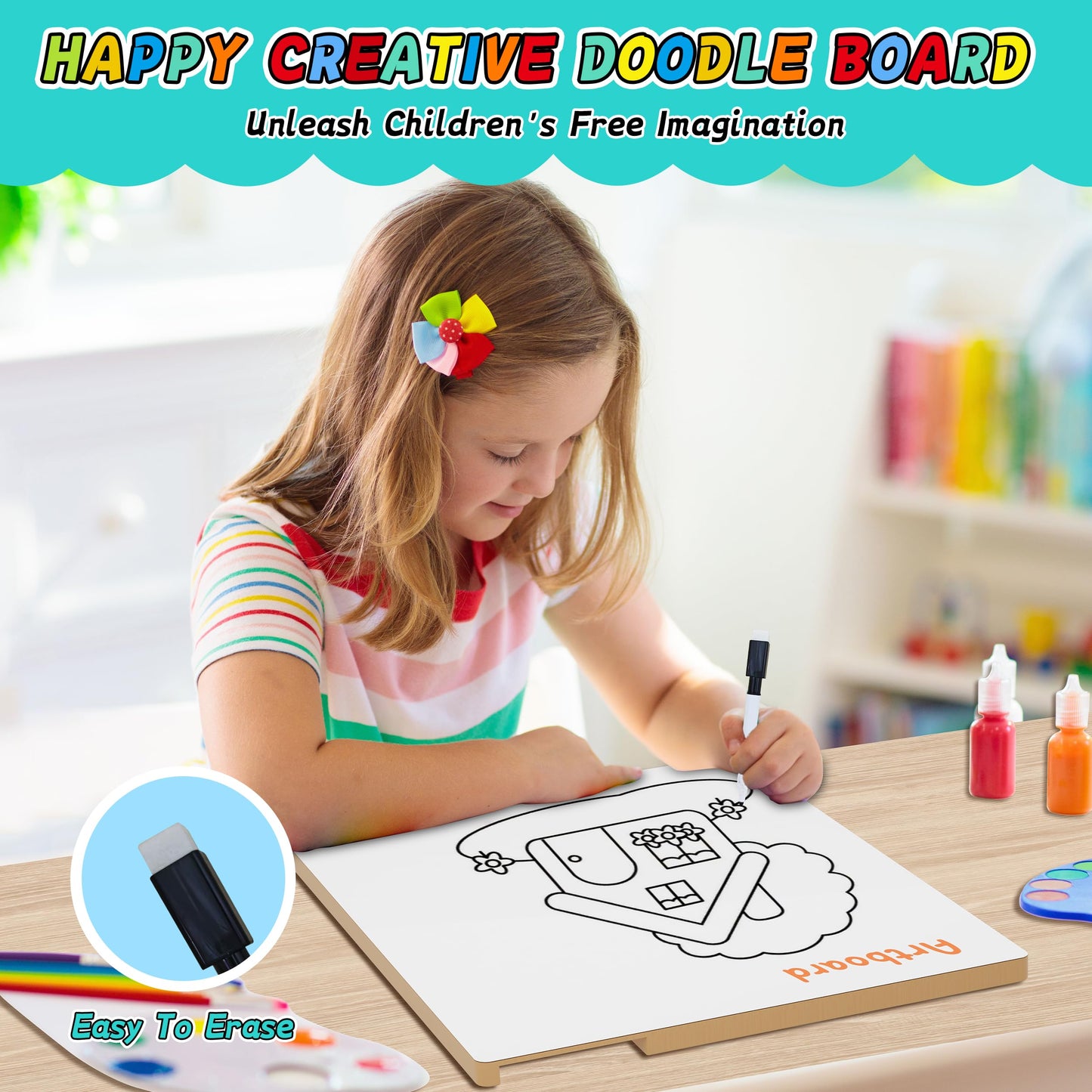 LIOKLICK 3 IN 1 Double Sided Montessori Toys- Magnetic Color and Number Maze, Toddler Wooden Alphabet Puzzles, Dry Erase Board, Preschool Learning Activities Toys for 3 4 5 6 Years Old Kids Girls Boys
