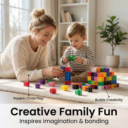 COOTEYU Toy Construction blocksCounting Learning Color Classification Toy, Math Education for Preschool Children, Montessori Toys Suitable for 1-3 Year Old Boys and Girls