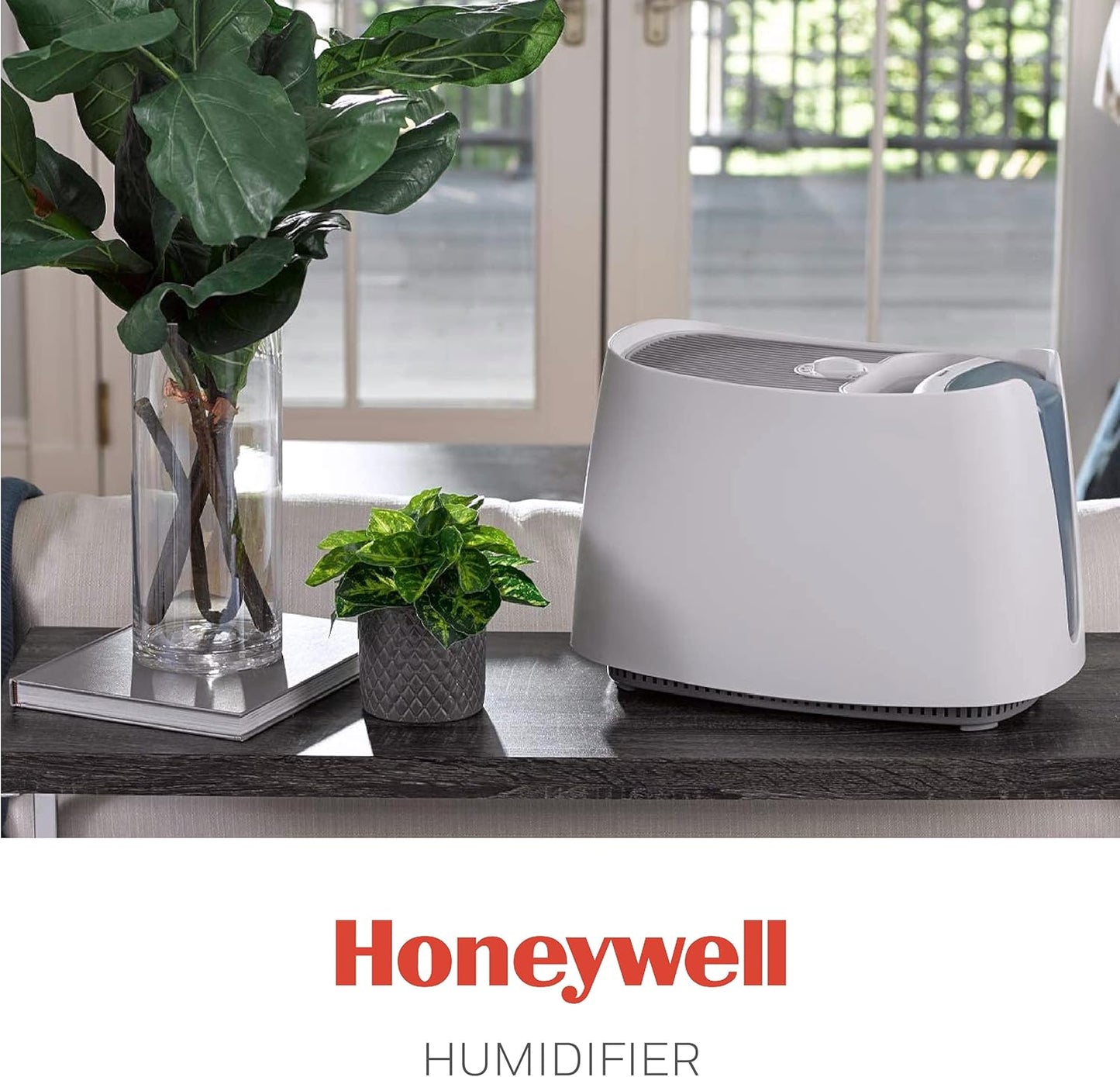 Honeywell Cool Moisture Humidifier, Medium Room, 1 Gallon Tank, White – Invisible Moisture Humidifier for Baby, Kids, Adult Bedrooms – Quiet and Easy to Clean with UV Technology for Everyday Comfort