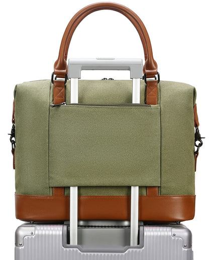 Bluboon Travel Tote Bags with Zipper Ladies Canvas Bag Weekender Overnight Bag for Women Carry on Duffel Bag Trolley Sleeve