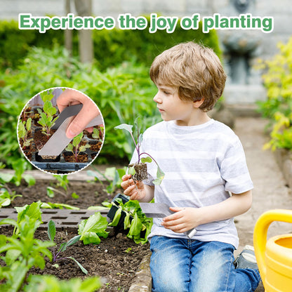 2 Pcs Seedling Transplant Tongs- 6.7 Inch Stainless Steel Gardening Plants Transplant Tongs- Seedling Remove Transplant Pliers for Reducing Root Damage
