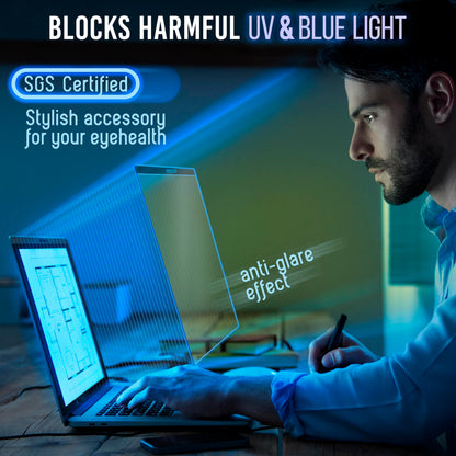 VINTEZ Magnetic Blue Light Screen Protector Compatible With MacBook Air 13" 2018, 2019, 2020, 2021, M1 Anti Blue Light Blocking Filter for Laptop