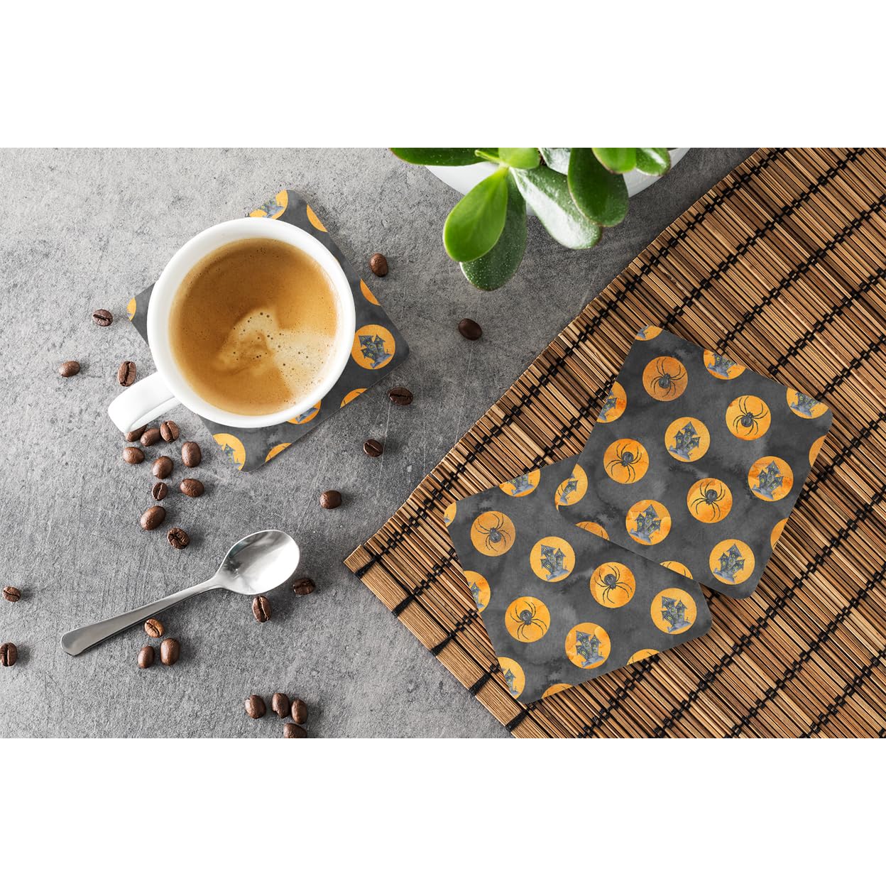 Caroline's Treasures Decorative Coasters, 3.5, Multicolor