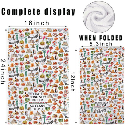 JNIAP Hungarian Kitchen Towel Hungary Gifts Hungarian Chef Gift Hungarian Flag Dish Towel Hungary Hand Towel (Hungarian kt)