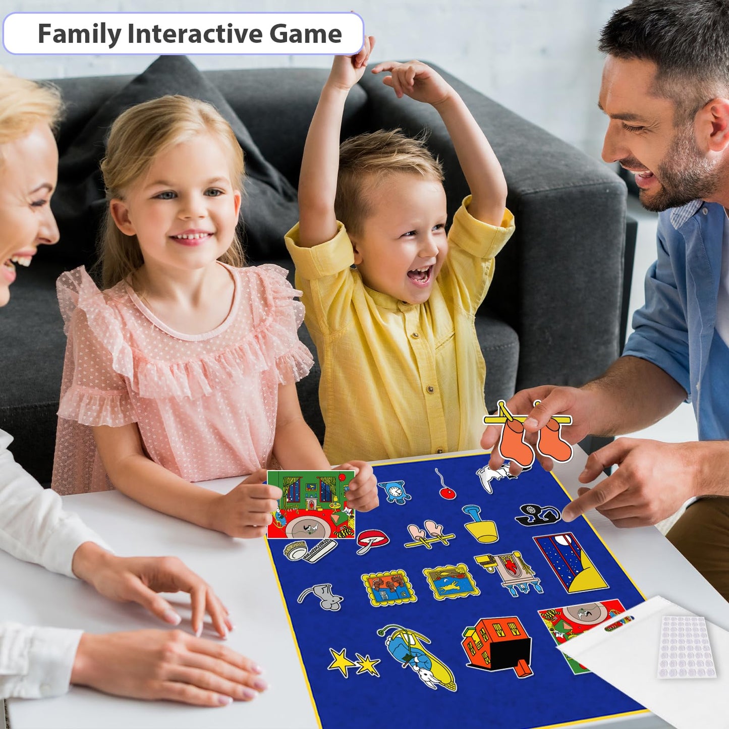 Ai fsem Goodnight Moon Fairy Tales Felt Board Story Sets Felt Toys Toddler Storytelling Interactive Toys Role Play Preschool Learning Activities