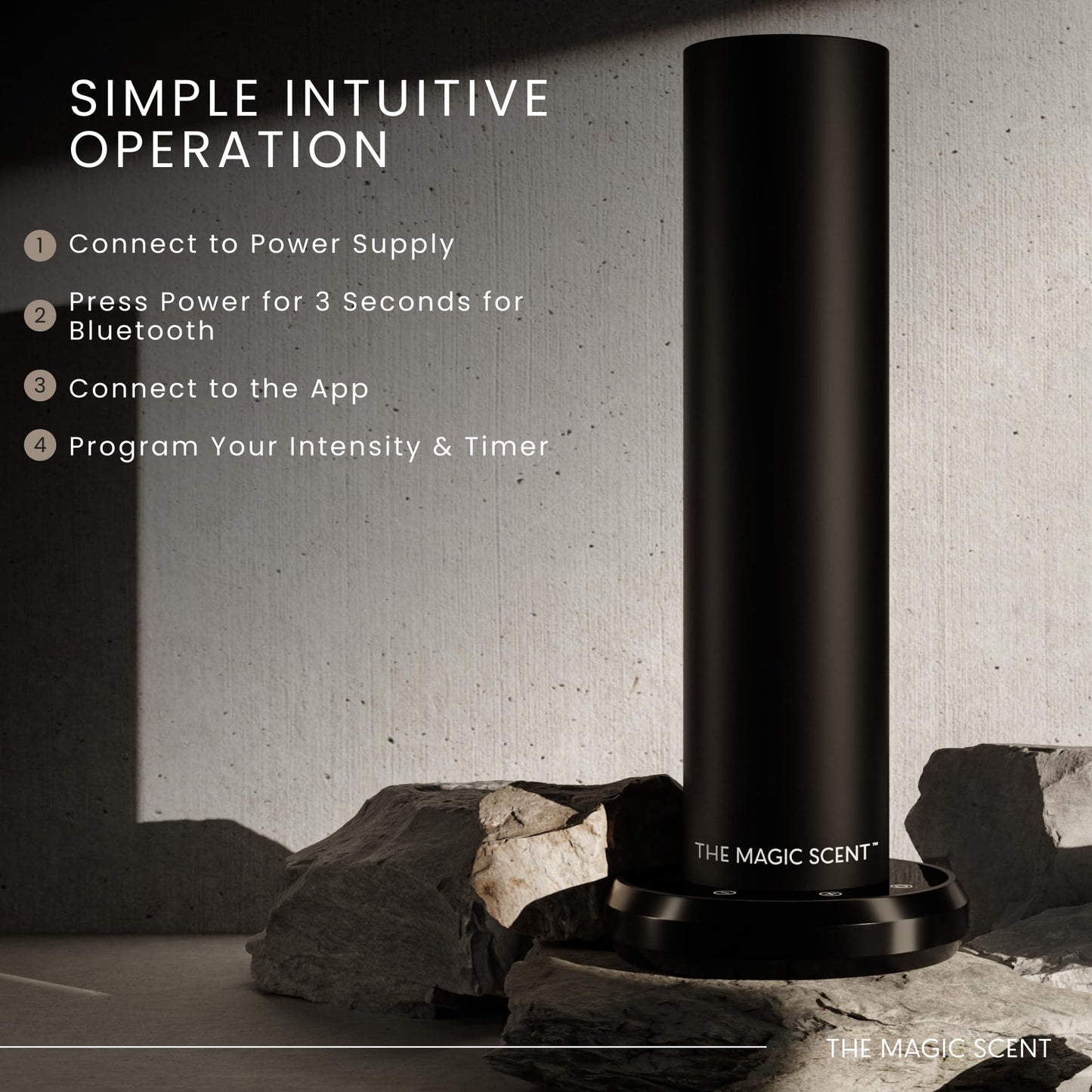 The Magic Scent Diffuser, Scent Air Machine for Home & Hotels, HVAC or Portable Nebulizing Diffuser - Large Room Waterless Aroma Machine - Aroma Oil Included
