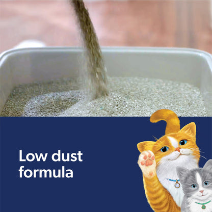 Fresh Step Clean Paws Cat Litter with Febreze Freshness, Advanced Multi Cat Low Tracking Clumping Litter, 37 lbs. (2 x 18.5 lb. Box)