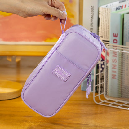 CICIMELON Large Pencil Case Big Storage Pen Pouch Bag with Compartment for School Supplies Office College Teen Boys Girls Adults, Upgraded Purple