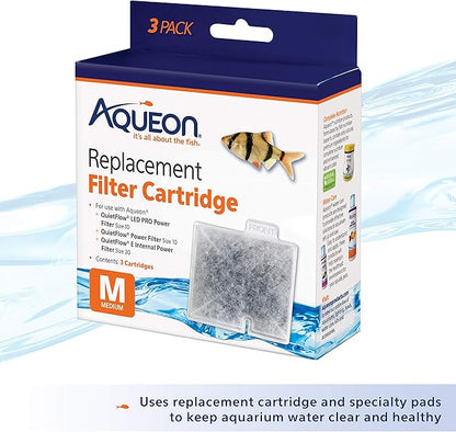 Aqueon QuietFlow 10 LED PRO Aquarium Fish Tank Power Filter For Up to 20 Gallon Aquariums