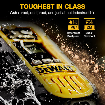 DEWALT DXFRS800 FRS Walkie Talkies Long Range 2 Way Radio, 2 Watt, Waterproof & Rechargeable, 2 Pack
