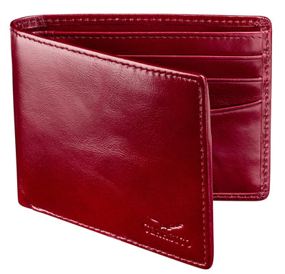 Claasico Men’s Bifold Wallet for Men – Genuine Leather RFID Wallet, Slim Billfold Cardholder w/ID Window – Gift Box Included