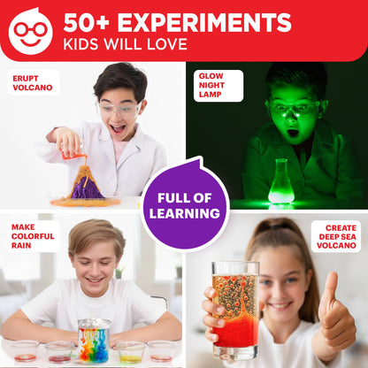 Doctor Jupiter Ultimate Science Kit, Chemistry Set for Kids Ages 8-10-12-14 | Birthday Gift Ideas for Boys & Girls 8,9,10+ Years Old | STEM Toy with 50+ Experiments | Learning & Educational Projects