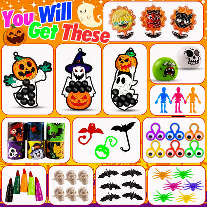 ChildFun 530 PCS Halloween Party Favors for Kids, Halloween Toys Bulk for Goodie Bags Fillers, Non-Candy Treats, Classroom Prizes, Halloween Gifts for Boys Girls