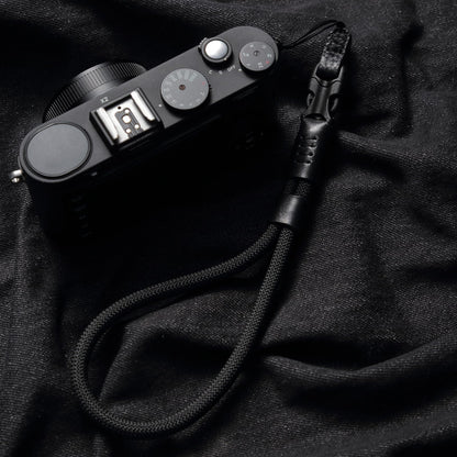 DBZZ Camera Leather Shoulder Neck Strap Wrist Dual-purpose with Quick Release Buckles For Fuji For Nikon For DSLR/SLR Cameras (wristband-black)