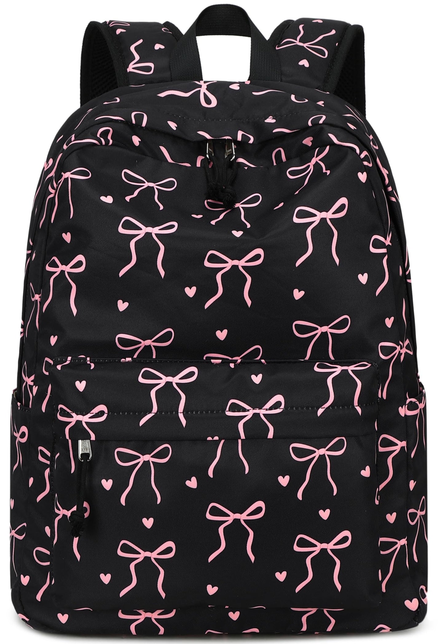 LOIDOU Backpack for Girls School Backpacks Bookbags for Elementary Middle School Women Laptop Backpacks (Bow tie Black, L-17)