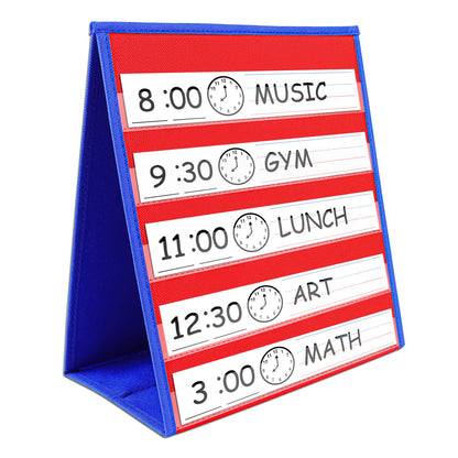EAMAY Reading Specialist Multipurpose Table Top Pocket Chart (12W*13L, Blue)