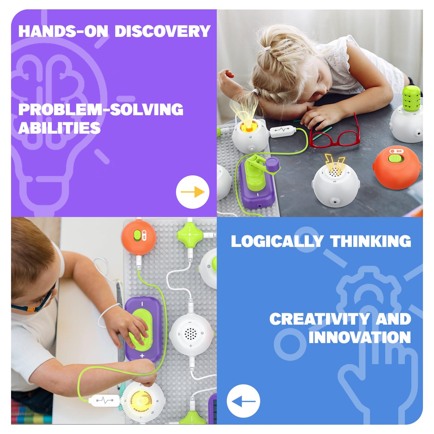Science Kits for Kids - STEM Kits for Kids, Electronics Exploration Kit, Over 150 Projects, 14 Circuit Parts, STEM Educational Toy Gifts for Kid Boys Girls Ages 3 4 5 6 7 8 9 10 11 12