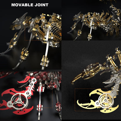 3D Metal Scorpion Puzzles for Adults: 3-D Puzzles Metal Model Kits to Build DIY Assembly Mechanical Puzzle Building Block Toys with Tool Brain Teaser Craft for Home Decor (Metal Scorpion-Green)