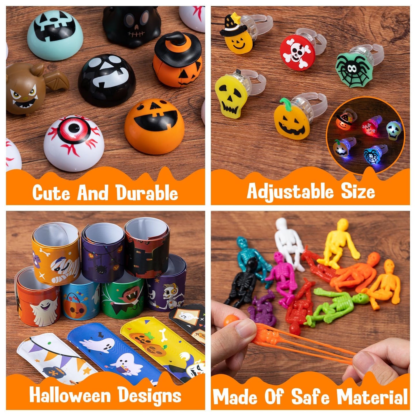 DMIGHT Halloween Party Favors - 193pcs Stuffed Toys Bulk Birthday Party Decorations, Goodie Bags for Party Supplies, Halloween Games for Kids
