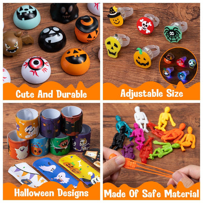 DMIGHT Halloween Party Favors - 193pcs Stuffed Toys Bulk Birthday Party Decorations, Goodie Bags for Party Supplies, Halloween Games for Kids