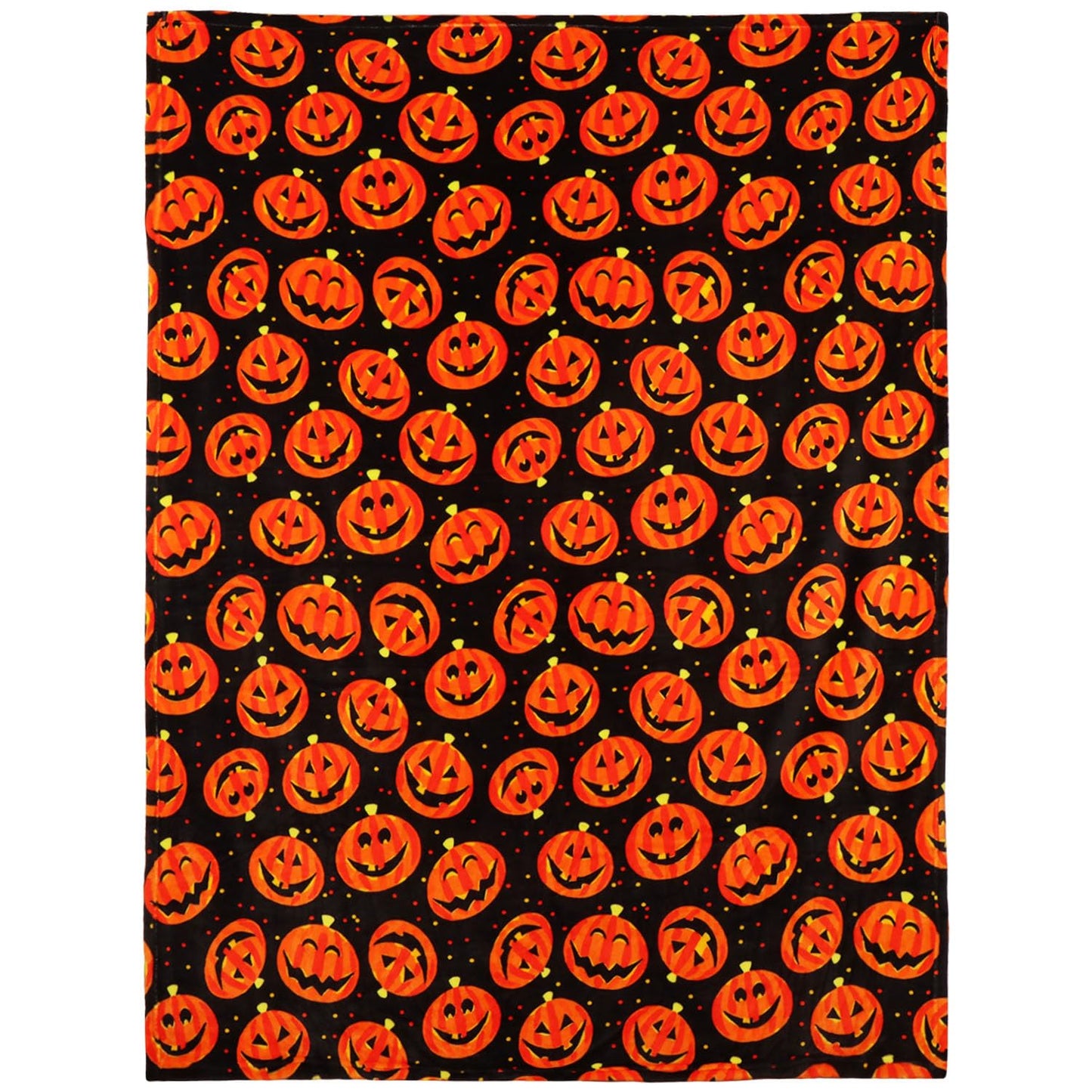 YISUMEI Halloween Blanket, Soft and Cozy Reversible Jack O Lantern Pumpkin Pattern Throw, Spooky Funny Horror Ambiance Sense Decor (50x60 Inches)