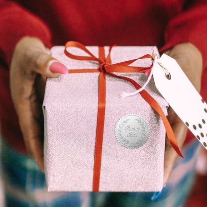 CRASPIRE 2" Honor Roll Silver Foil Sticker Olive Leaf Wreath 100pcs Certificate Seals Embossed Round Silver Seal Stickers Label for Envelopes Invitation Card Diplomas Wedding Awards Graduation Trophy