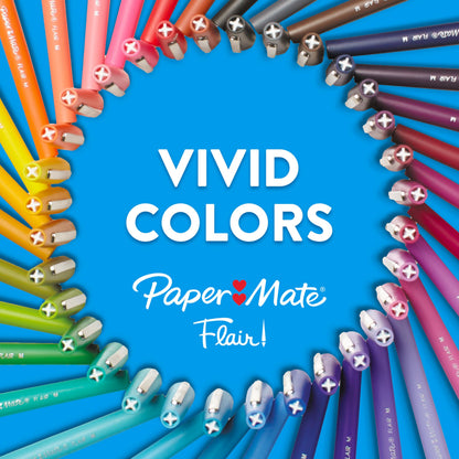 Paper Mate Flair Felt Tip Pens Ultimate Pack, Features 5 Different Types of Pens, 60 Count - Creative Fun, Classroom Essentials, Teacher Supplies, Arts & Crafts