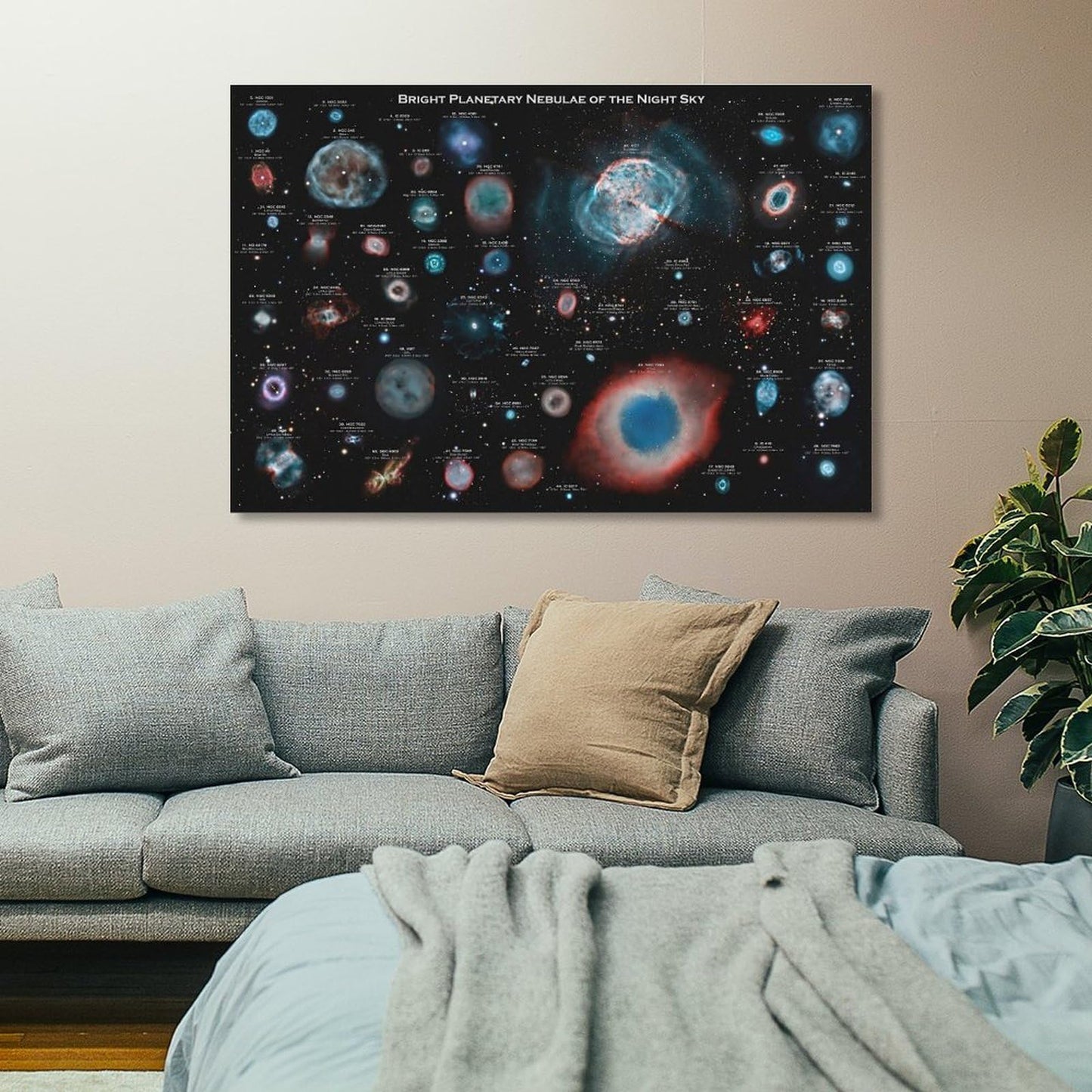 YLJAPOS Planetary Nebulae Galaxy Solar System Poster Astronomy Outer Space Canvas Wall Art Aesthetic Decorative Painting Living Roomstylestyle 12x18inch(30x45cm)