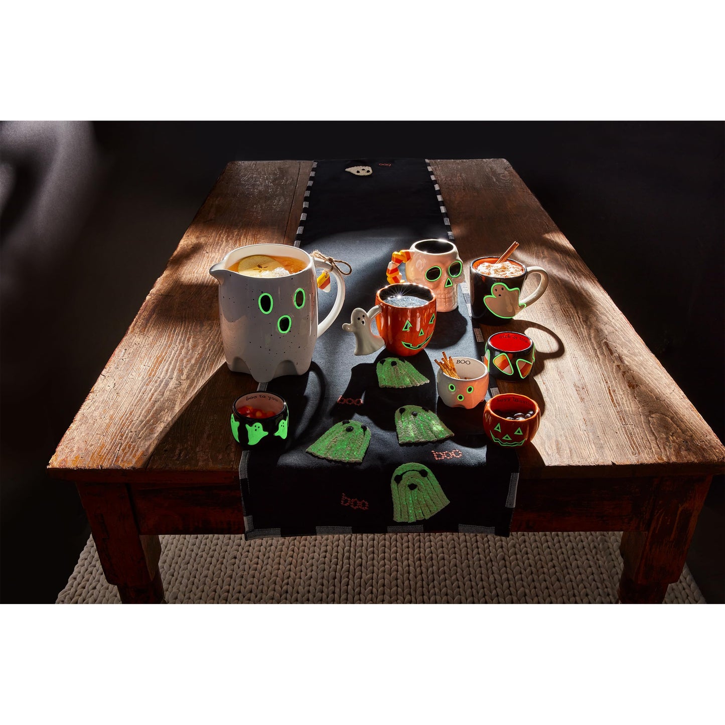 Mud Pie Glow In The Dark Mug, Ghost, 16oz