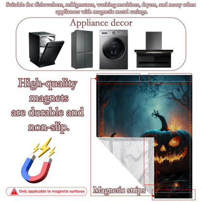 Halloween Magnetic Dishwasher Cover, Easy Install Kitchen Decor
