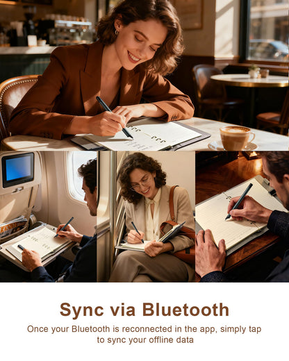 Mloas Smart Sync Pen for Note Taking, Digital Notebook with Pen, Enables Synchronized Handwriting, Ocr to Text, Offline Storage, Audio Recording and Note Sharing, Compatible with IOS and Android