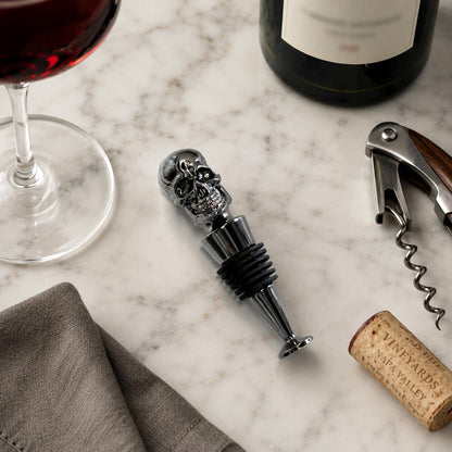 Gothic Skull Wine Stopper, Bottle Stopper Wine Saver, Reusable Wine Corks