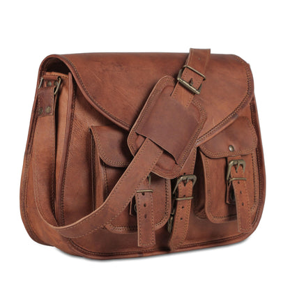 14 Inch Leather Purse Women Shoulder Bag Crossbody Satchel Ladies Tote Travel Purse Genuine Leather