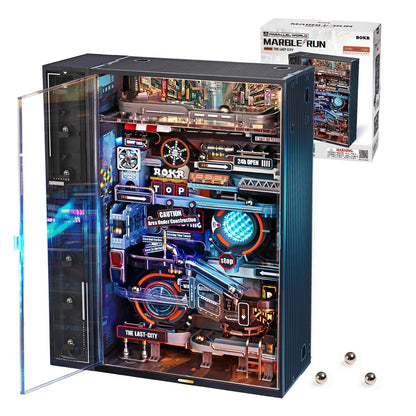 ROKR Marble Run Model Building Kit, 3D Puzzles for Adults, DIY Miniature Kit, Ideal Gift for Men and Women