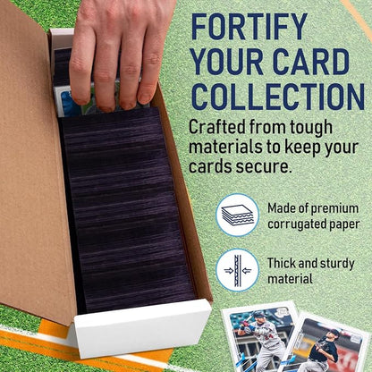 Premium Trading Card Box Storage For Sports, Baseball, Football, Basketball, MTG & TCG Collector | Baseball Card Storage Boxes & Organizer For Magic Sorter Bulk. Sports Holder For Collection.