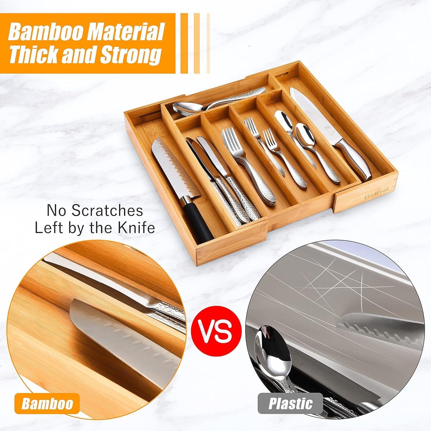 Kitchen Silverware Drawer Organizer and Storage Cabinet Utensil Rack Bathroom Counter Vanity Extra Large Big Cooking Drawer Organizers Countertop Pantry Storage Cabinet Best Kitchen Must Haves 2025